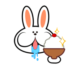 happy rabbit sticker #3664707