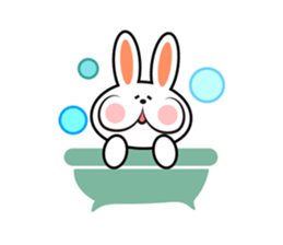 happy rabbit sticker #3664708
