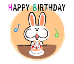 happy rabbit sticker #3664709