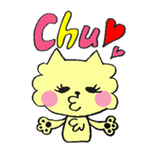 A cute cute dog. sticker #3665101