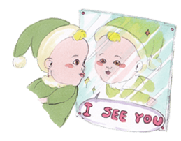 Small fairy baby sticker #3665544