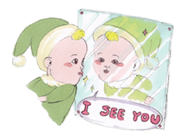 Small fairy baby sticker #3665544