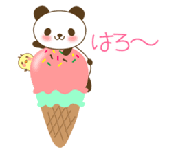 The cute panda 3 sticker #3665551