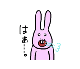 The rabbit who is a snaggletooth sticker #3665732