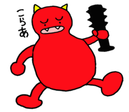 Red Demon of peanuts sticker #3665832