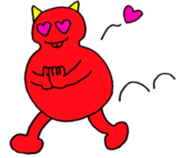 Red Demon of peanuts sticker #3665834