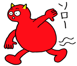 Red Demon of peanuts sticker #3665837