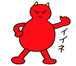 Red Demon of peanuts sticker #3665838