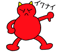 Red Demon of peanuts sticker #3665839