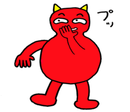 Red Demon of peanuts sticker #3665843