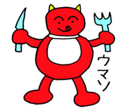 Red Demon of peanuts sticker #3665845