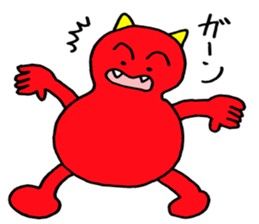 Red Demon of peanuts sticker #3665856