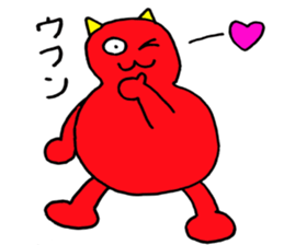 Red Demon of peanuts sticker #3665857