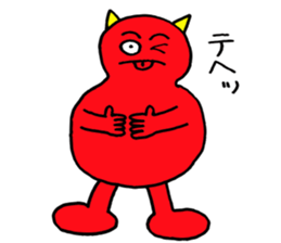 Red Demon of peanuts sticker #3665858