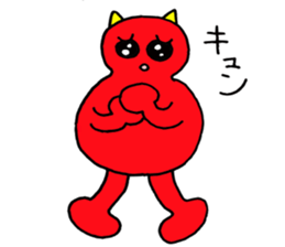 Red Demon of peanuts sticker #3665860
