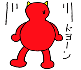 Red Demon of peanuts sticker #3665864