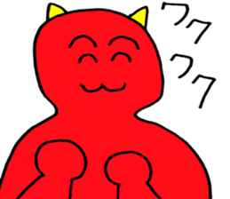 Red Demon of peanuts sticker #3665866