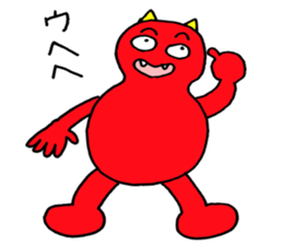 Red Demon of peanuts sticker #3665869