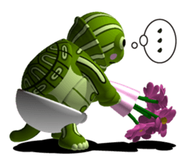 Impatient turtle sticker #3666132