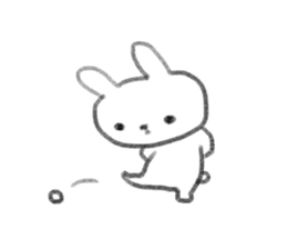 small rabbit sticker sticker #3666312