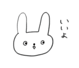 small rabbit sticker sticker #3666316