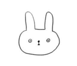 small rabbit sticker sticker #3666317