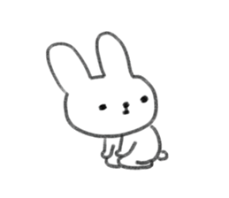 small rabbit sticker sticker #3666318