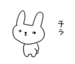small rabbit sticker sticker #3666319