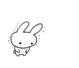 small rabbit sticker sticker #3666325