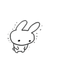 small rabbit sticker sticker #3666325