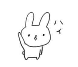 small rabbit sticker sticker #3666326