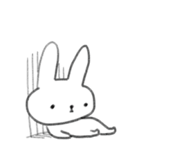 small rabbit sticker sticker #3666327