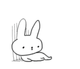 small rabbit sticker sticker #3666327