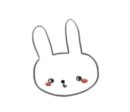 small rabbit sticker sticker #3666330