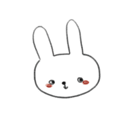 small rabbit sticker sticker #3666330