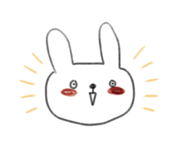 small rabbit sticker sticker #3666331