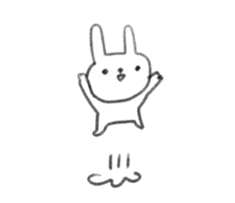 small rabbit sticker sticker #3666332