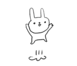 small rabbit sticker sticker #3666332