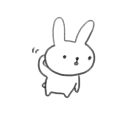small rabbit sticker sticker #3666334
