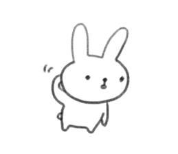 small rabbit sticker sticker #3666334