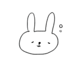 small rabbit sticker sticker #3666336