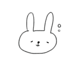 small rabbit sticker sticker #3666336