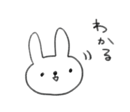 small rabbit sticker sticker #3666337