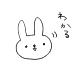 small rabbit sticker sticker #3666337