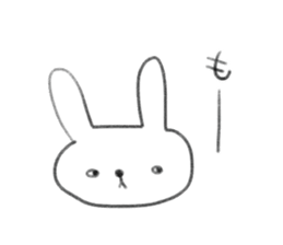 small rabbit sticker sticker #3666338
