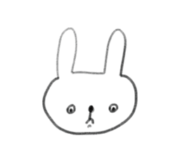 small rabbit sticker sticker #3666341