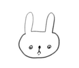 small rabbit sticker sticker #3666341