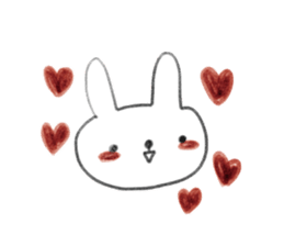 small rabbit sticker sticker #3666344