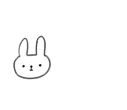 small rabbit sticker sticker #3666345