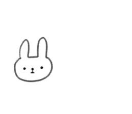 small rabbit sticker sticker #3666345